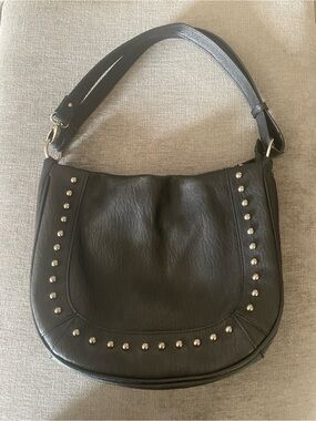 Jessica Simpson Black Studded Shoulder Bag
